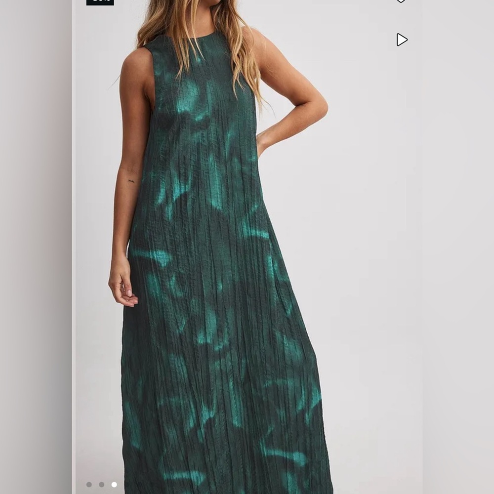NA-KD ; Crinkled Column Maxi Dress  - NWT - SIZE EU 38